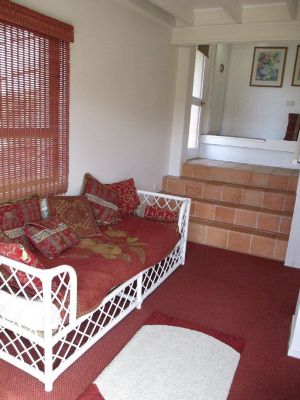 Sunny seating area